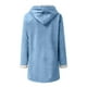 thumbnail image 5 of Abrigo informal de manga larga con capucha y chaquetas para mujer, abrigo de terciopelo liso de talla grande para invierno, abrigo de manga larga con bolsillo y hebilla de cuerno para mujer, 5 of 7