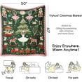 thumbnail image 2 of Christmas Throw Blanket for Couch 60x50,Green Winter Holiday Festival Cute Xmas Christmas Tree Blankets for Woman,Soft Flannel Fleece Blankets for Home Living Room Bed Chair Decor, 2 of 4