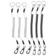 thumbnail image 1 of 6 cordones de alambre de acero en espiral: llaveros antipérdida con espiral - Correa de seguridad retráctil con resorte elástico para teléfono móvil, herramientas y actividades al aire libre, 1 of 7