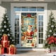 thumbnail image 5 of Christmas Door Cover Santa Claus Print Holiday Party Decoration Polyester Fabric Door Hanging for Home Indoor Outdoor Festive Decor, 5 of 6