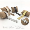 thumbnail image 1 of Accesorios para relojes, correa de acero inoxidable macizo, pulsera de acero inoxidable, correa de siete cuentas, arco plano universal, 1 of 2