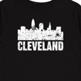 thumbnail image 4 of Inktastic Cleveland Skyline Grunge Boys or Girls Long Sleeve Toddler T-Shirt, 4 of 5