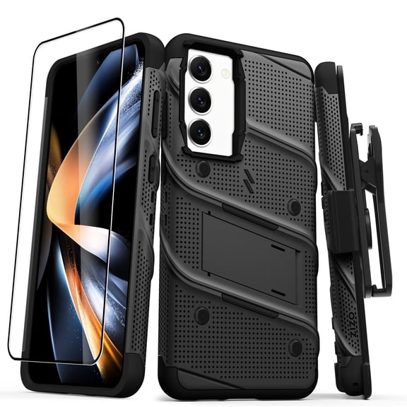 ZIZO Bolt Bundle with Case/Holster/Glass for Samsung Galaxy S23 Plus - Black