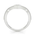 thumbnail image 2 of Earth Jewel 1.8 Ct Round Cut V Shape Milgrain Engagement Diamond Ring - 14K White Gold Plated Simple Wedding Diamond Ring - Lab-Created Simulated Diamond - Prong Setting for Her - Perfect Gift Idea, 2 of 2