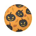 thumbnail image 2 of 15.4" Round Placemat Set of 1 Polyester Fabric Place Mats Non-Slip Dining Kitchen Table Mats for Kitchen Party Decor Halloween Orange Pumpkin Pattern, 2 of 5