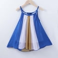 thumbnail image 2 of FRSASU Kids Dress Outfits ,Girls Summer Rainbow Striped Stitching Dress Princess Dress, 2 of 8