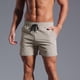 thumbnail image 1 of pstuiky Pantalones cortos de gimnasio, Pantalones cortos casuales de moda para hombre, de color liso, con bolsillo y cintura elástica. Pantalones cortos de baloncesto, 1 of 7