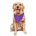 thumbnail image 5 of Disketp Glitter Purple Dog Bandanas 1PC Triangle Adjustable Puppy Bandana Bib Handkerchief for Large Medium Girl Dogs Pets Gift, 5 of 6