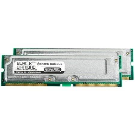 1GB 2X512MB Memory RAM for Dell Dimension 8200 (533MHz FSB) 184pin PC800 40ns 800MHz Rambus RDRAM RIMM Black Diamond Memory Module Upgrade