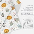 thumbnail image 2 of Gresahom Animal Blanket for Kids, Safari Baby Blanket, Colorful Giraffe Elephant Lion Zebra Hippo Deer Koala Sloth Gift Blanket, Gift Blanket for Boys Girls, Birthday Gifts for Baby Newborn,(30"x40"), 2 of 7
