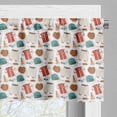 thumbnail image 3 of Ambesonne Baseball Window Valance, American Sports Pattern, 54" X 12", Multicolor, 3 of 5