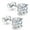 White, variant on 18K White Gold Plated Sterling Silver Cubic Zirconia Stud Earrings 6mm, Simulated Diamond CZ Studs Hypoallergenic Jewelry