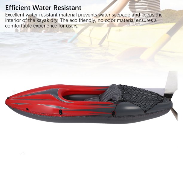 Radeau Gonflable PVC 1/2 Pers. – Kayak De Pêche Dérive, étanche, Solide, Facile à Plier (charge 200 Kg)