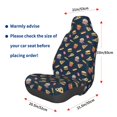 thumbnail image 3 of Daiia Fast Food Printed Car Seat Cover - Waterproof & Sweatproof - Universal Fit, Machine Washable, Non-Slip - Seat Protector for Car, Truck, SUV, Van (1 Pack), 3 of 5