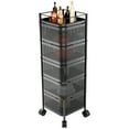 thumbnail image 3 of Andvari Rotating Storage Cart with 5-Tier Mesh Baskets, 11.42" x 11.42" x 36.61", 3 of 12