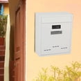 thumbnail image 4 of GROWTH TANK Large Wall Mount Mailbox W/Code Lock Postbox Letter Box External for Front Door, White1, 4 of 9