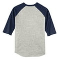 thumbnail image 7 of Yellow Rooster Youth Colorblock Raglan Jersey Heather Grey/ Navy M, 7 of 7