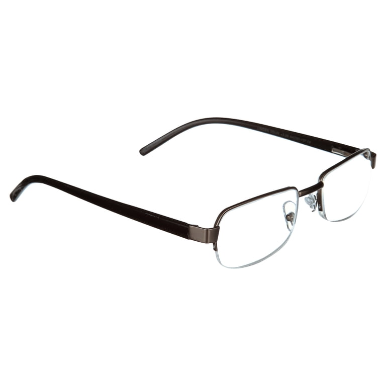 M Readers Men's Linden +3.00 Rectangle Reading Glasses with Case