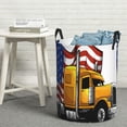 thumbnail image 6 of Cauagu American Truck for Laundry Basket,Collapsible Organizer Basket for Storage Bin Toy Bins Gift Baskets Bedroom Clothes Children Nursery Hamper-Medium, 6 of 6
