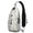 White, variant on Tactical Camouflage Sling Backpack, Military Style Crossbody Daypack for Men and Women, Lightweight and Durable Anti-theft Bag for Hiking and Outdoor Use