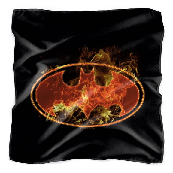 Batman Flames Logo Bandana (21 in x 21 in)