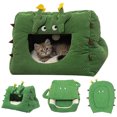 thumbnail image 2 of Bangcool Lit Chat Nid Réchauffement Cactus Lavable Mignon Lit de Chien Chat Tapis de Couchage pour l'Intérieur, 2 of 8