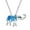 Blue, variant on YYKihy Personality Elephant Pendant Necklace For Women Wonderful Gifts For Birthday Anniversary