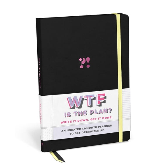 Knock Knock Hardcover Planners Wtf Undated Planner and Weekly Agenda Notebook, (Paperback)