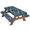 Multicolor 3, variant on ADECORIVY Vintage Black Motorcycle Picnic Table Cover with Bench Covers, Waterproof Camping Table Cover with Elastic Edges, Fitted Tablecloth Outdoor Essentials 72 Inch