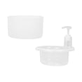 thumbnail image 6 of DOMELAY 3xSoap Dispenser and Sponge Holder Dishwashing Soap Pump Dispenser for Kitchen, 6 of 9