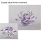 thumbnail image 3 of Yuarrent Cristal Flor de loto Minerales Feng Shui Esfera Cristales Flores Figuras decorativas para fiesta de recuerdos Decoración Púrpura, 3 of 6