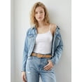 thumbnail image 2 of Punplita Women's Belt with Rivet Western Buckle PU Leather Belt for Jeans Dresses Pants, 2 of 8