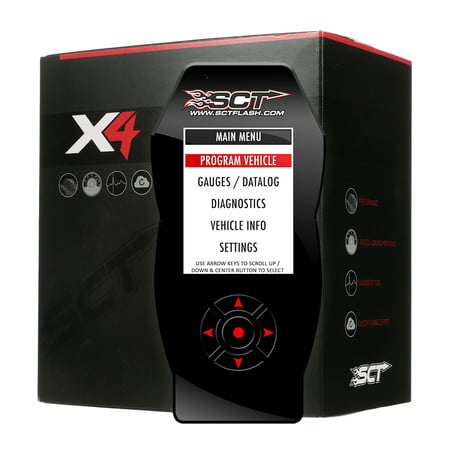 SCT Performance - X4 Performance Tuner - Custom Power Flash Programmer- 99-14 GM - (Best Gas Engine Tuners)