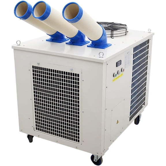 Industrial Mobile Air Conditioner Spot Cooler Cooling Aircon Three Column 1550m³/h 220V