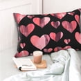 thumbnail image 4 of Fotbe Hearts Funda de Almohada Decorativa Estilo Occidental, Lujo en Algodón, Fundas para Almohadas King, Cojín Estampado para Decoración del Hogar-20"x30", 4 of 6