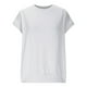 thumbnail image 5 of Camisas de maestra,Suéter informal de mujer con parches de color liso, blusa de manga larga y cuello redondo, poliéster, ligero y cómodo, ideal para el hogar, sopatenor, 5 of 9