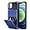 Navy, variant on Compatible with iPhone 12 Case 5G Wallet 4-Card Slot Credit Card Holder Flip Hidden Pocket Dual Layer Protective Back Cover Compatible with iPhone 12 5G 6.1inch Gun