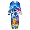 thumbnail image 3 of Power Rangers Hooded Union Suit Pajama Onesie Blanket Sleeper, 3 of 7