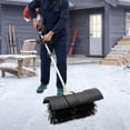 thumbnail image 4 of 52CC 2 Stroke Gas Powered Backpack Sweeper with Blower, 2.3HP Outdoor Handheld Sweeper Snow Sweeping Grass Artificial Power Broom for Street Farms, 4 of 21
