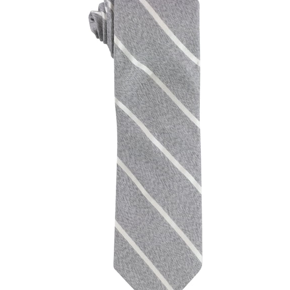 Perry Ellis Mens Ohley Self-tied Necktie, Grey, One Size