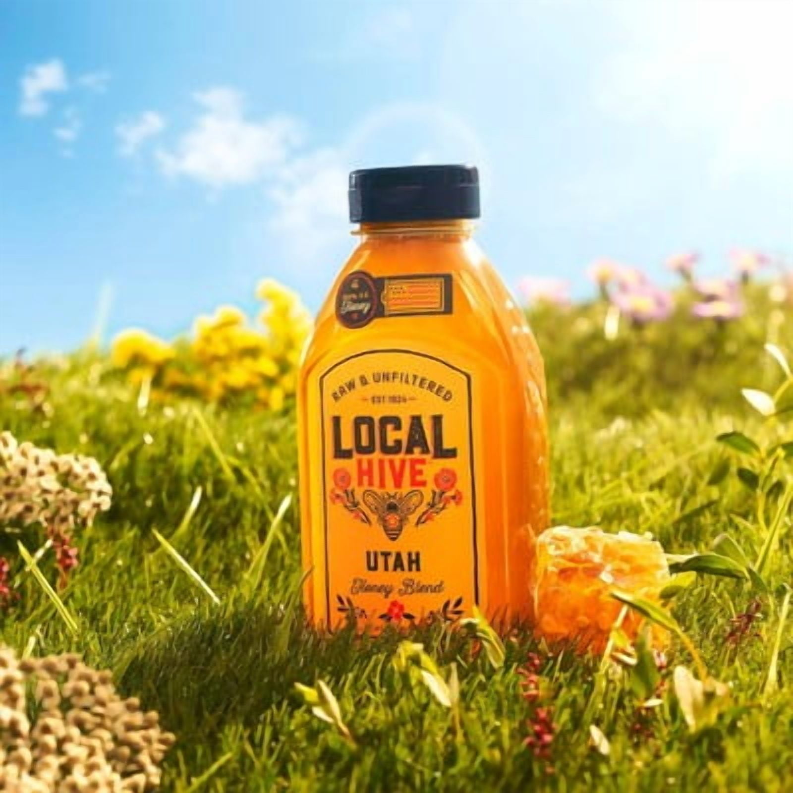 Local Hive Raw Utah Honey 16 oz (Pack of 6)