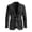 Black Polynesian Samoa Floral, variant on Polynesian Suit Jacket for Men Lightweight Suit Jackets Travel Business Sport Coat with Pockets Notched Lapel Blazer,S