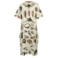 thumbnail image 4 of Vestido holgado con 2 bolsillos para mujer ropa femenina traje de verano, 4 of 6