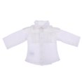 thumbnail image 2 of Blanca De Moda Tops De Manga Larga Conjunto Pulgadas Dolls Ropa Accesorio Macarena Camisa blanca de muñeca, 2 of 5