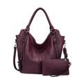thumbnail image 1 of Bolso de mano Realer de piel sintética a la moda, estilo hobo, tamaño grande, para mujer, 1 of 7