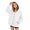 White, variant on Huangx Girls Button Hoodie Sweatshirt, Long Sleeve Henley Pullover with Front Pocket, Casual Fall Winter School Outfit for Girls & Kids Light Purple 4-5 Years