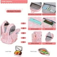 thumbnail image 6 of Backpack Set Heart-print School Bookbag Cute Lightweight Schoolbag Set with Lunch Box, 6 of 6