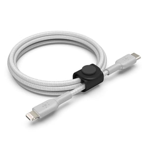 Belkin BOOSTCHARGE USB-C to Lightning Cable, 5 ft, Silver