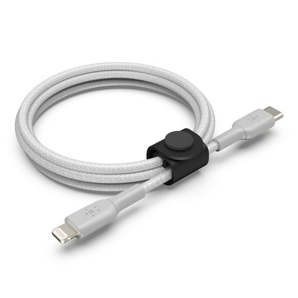 Belkin BOOSTCHARGE Braided USB C Cable with Lightning Connector + Strap