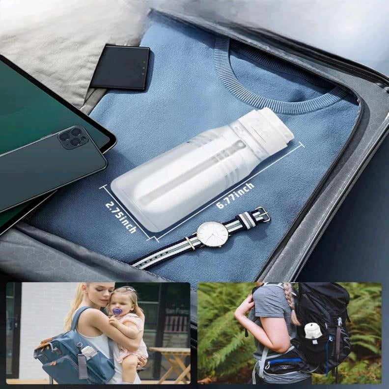 Portable Bidet for Travel with 400ml Bottle, Rechargeable Electric Travel Bidet with 3 Pressure Modes, Waterproof Handheld Bidet Sprayer for Women Men Baby Cleaning